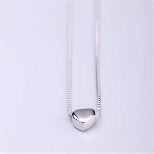 Adored Obsession Silver Heart Necklace