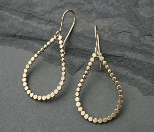 Keep It Contemporary Gold Drop Earrings