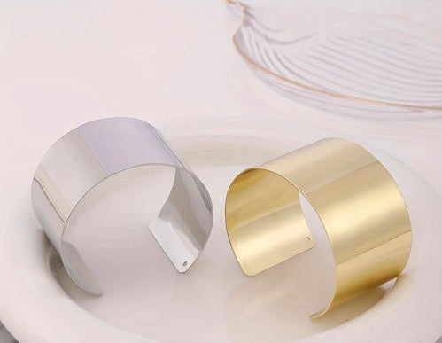 Striking Confidence Metal Cuff Bracelet