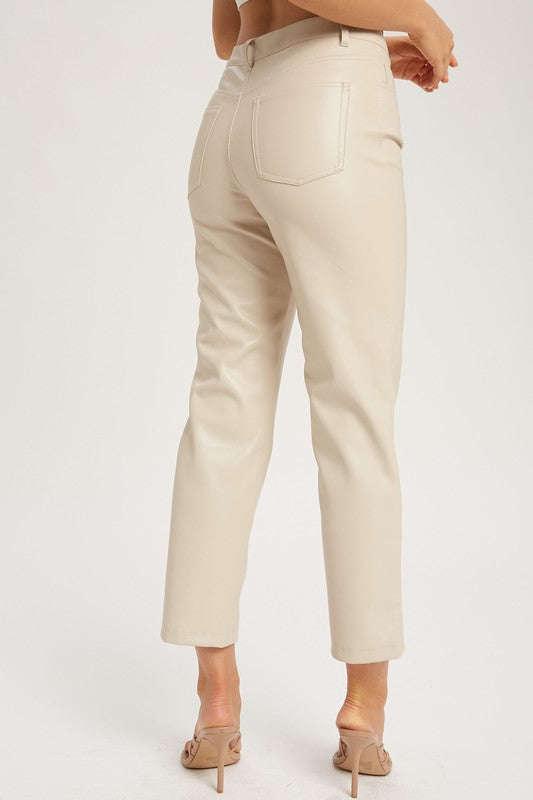 Pantaloni in pelle vegana Muse