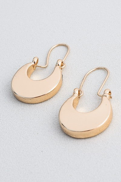 Shine Time Gold Hoop Earrings