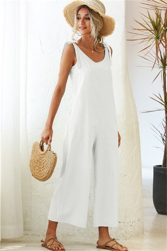 Bravo Sleeveless Coulotte Summer Jumpsuit