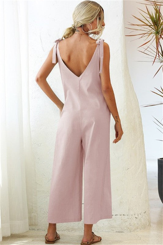 Bravo Sleeveless Coulotte Summer Jumpsuit