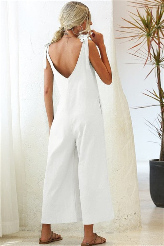 Bravo Sleeveless Coulotte Summer Jumpsuit