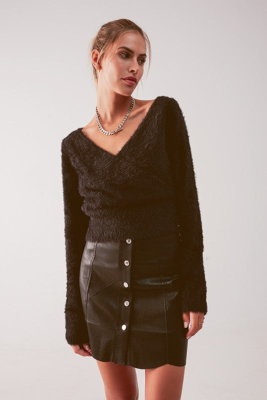 Get Cozy With Me Chenille Wrap Sweater
