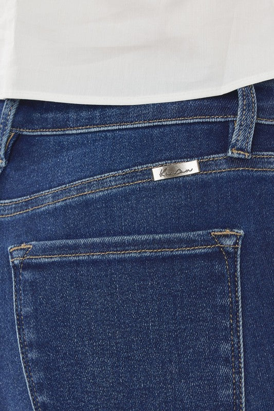 Kancan High Rise Dark Wash Cigarette Fit Jeans