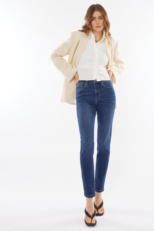 Jeans a sigaretta Kancan High Rise Dark Wash