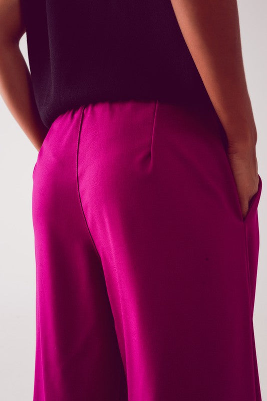 The Finer Things Cuffed Wide Leg Trousers