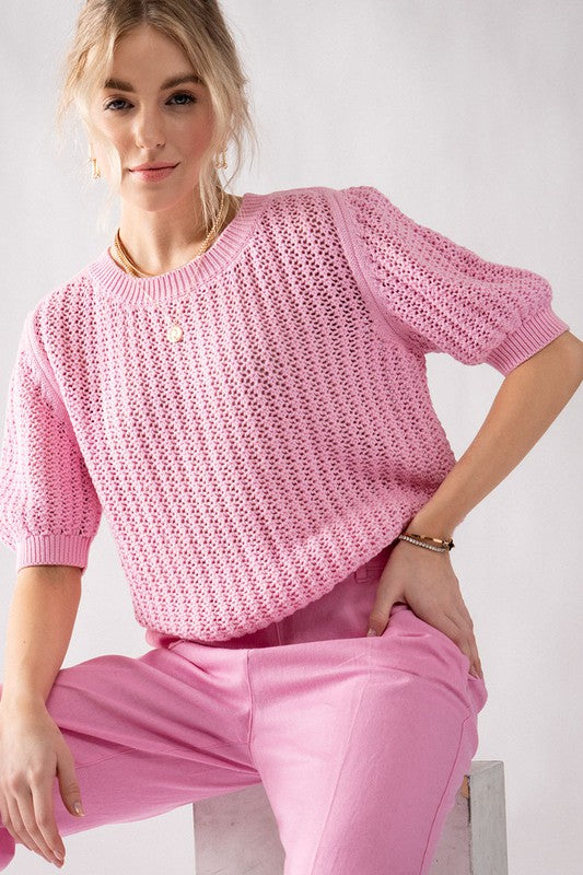 In Stitches Crochet Summer Sweater Top