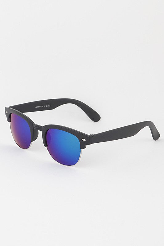 Clubmaster Polarized Mirrored Sunglasses