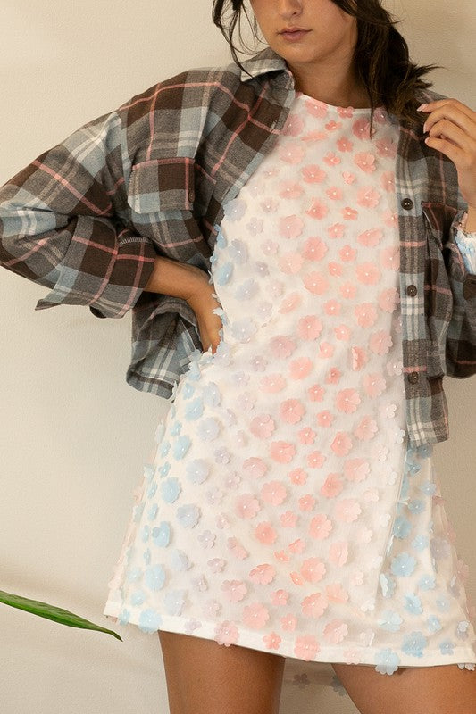 Follow Your Path Plaid Cropped Jacket