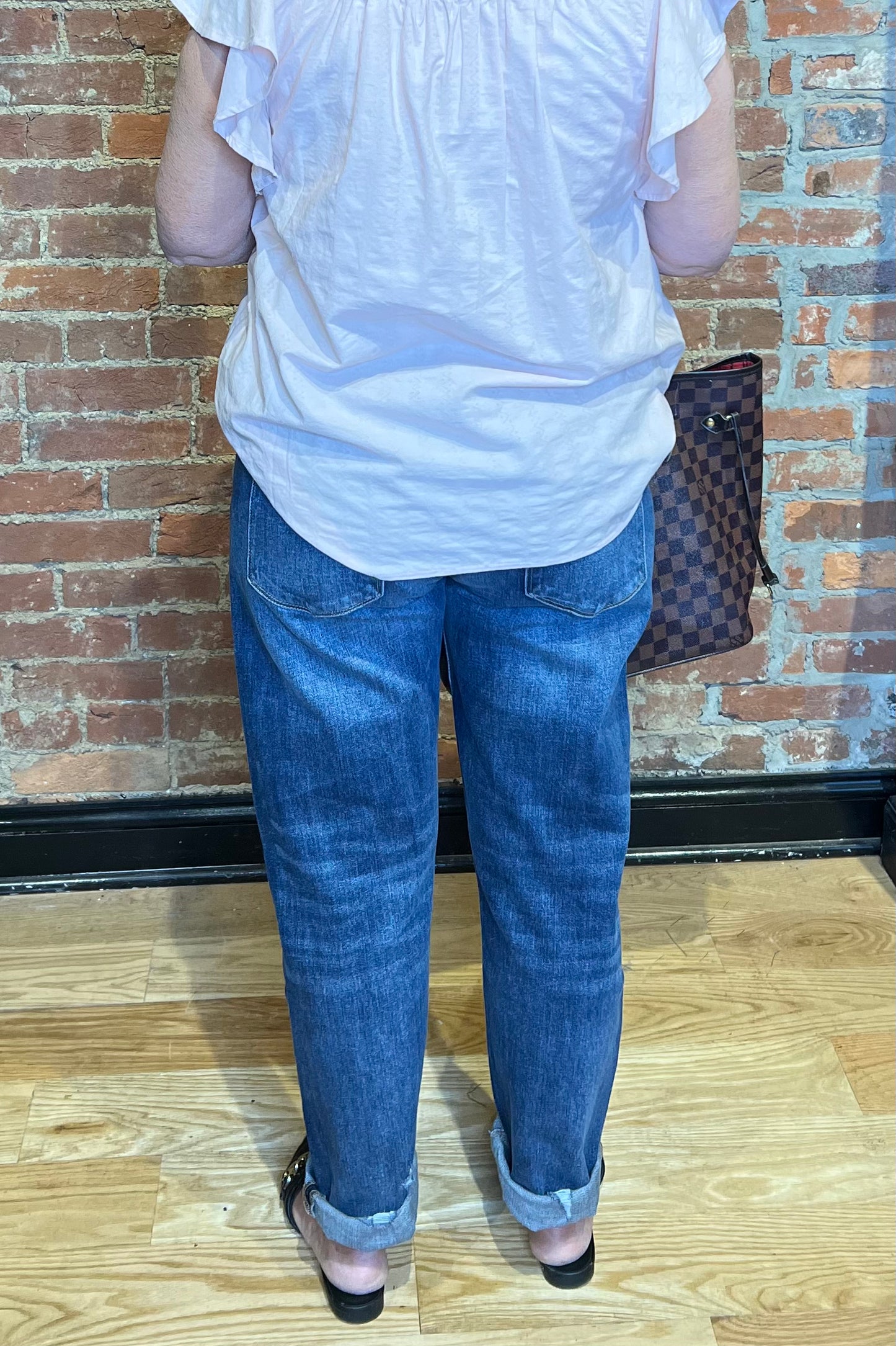 Kancan Mid Rise Boyfriend Jean