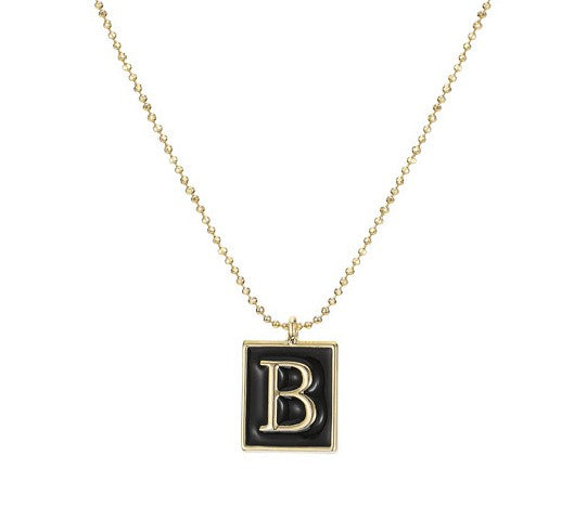 LUX Boutique Reminded of You Gold Initial Necklace Letter B