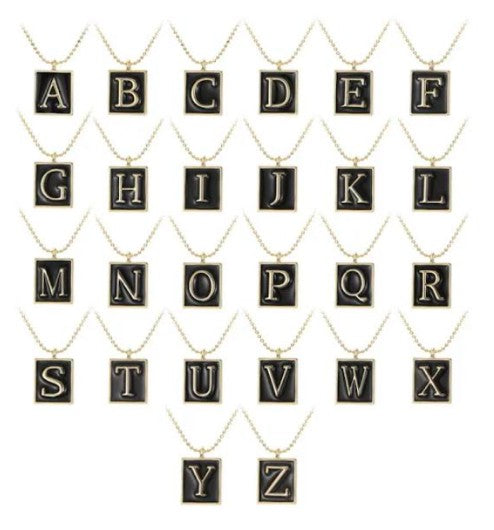 LUX Boutique Reminded of You Gold Initial Necklace