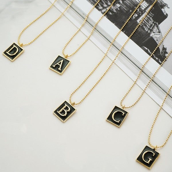 LUX Boutique Reminded of You Gold Initial Necklace