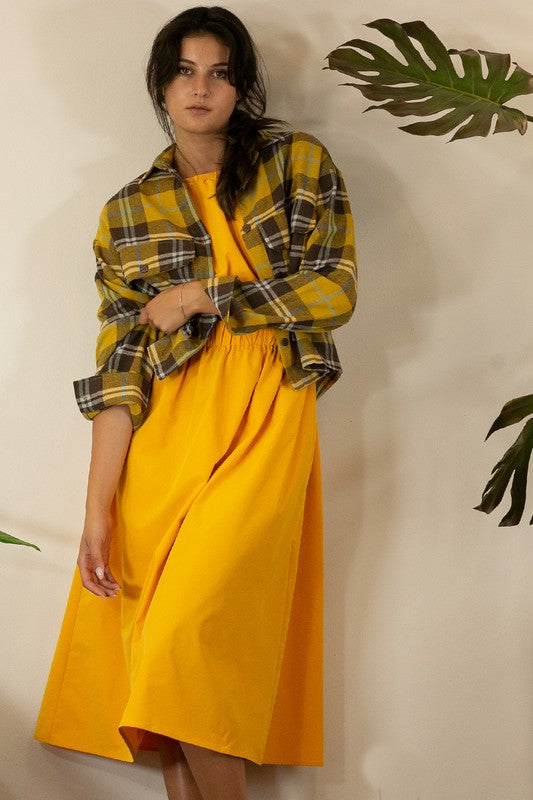 Follow Your Path Plaid Cropped Jacket