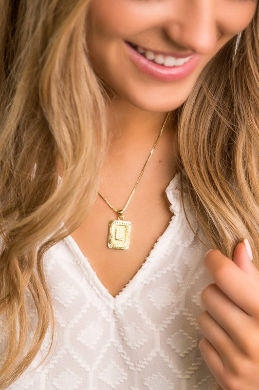 Lovely Words Gold Initial Necklace